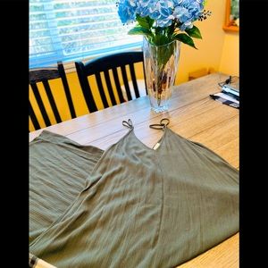 •Love Stitch Olive Green Maxi Dress NWOT